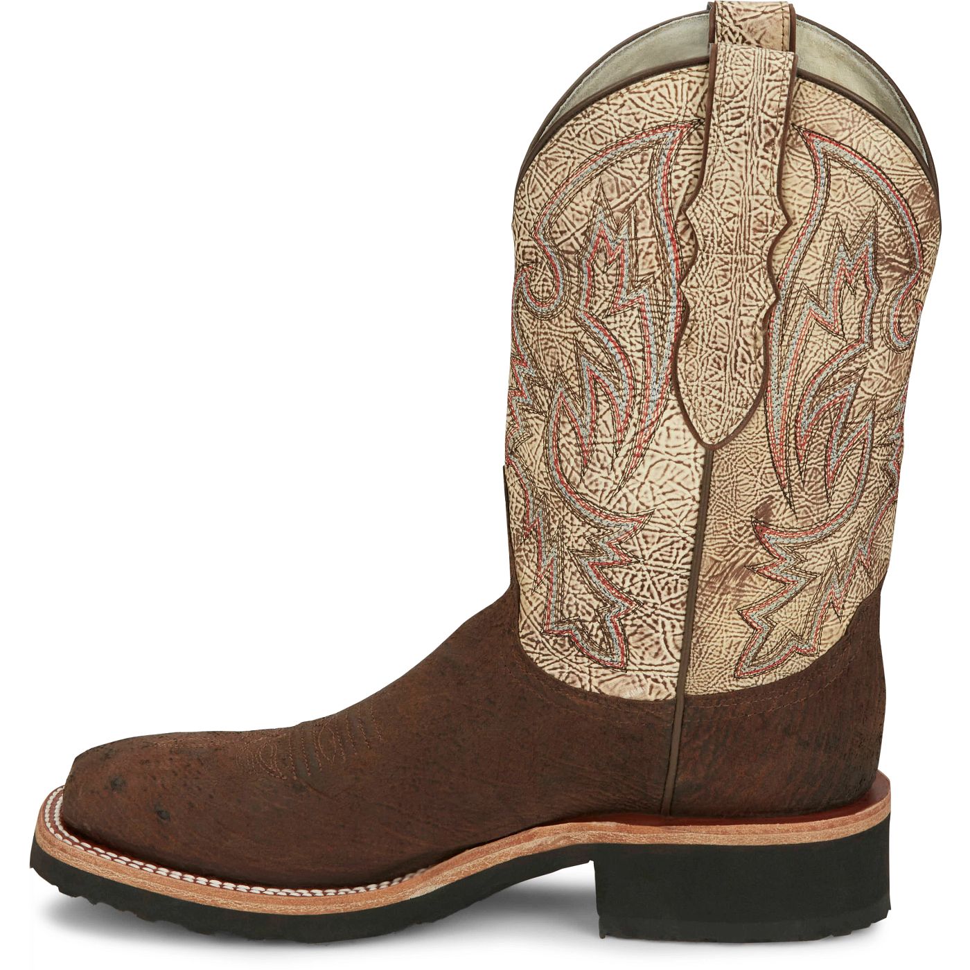 Justin Boots Men's Peppy San Badger 11" Smooth Ostrich Boot - Kango Tobac (AQ8144) - View 8