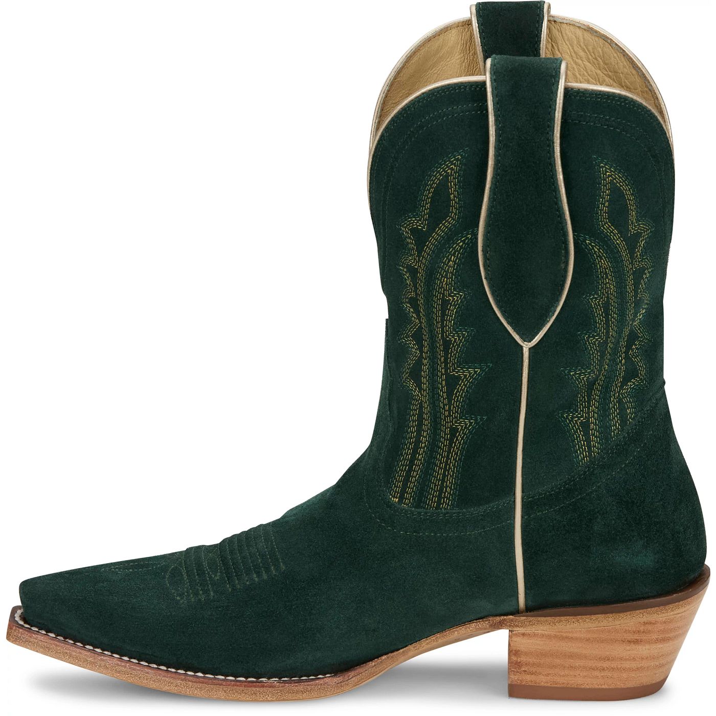 Tony Lama Women's 9" Lea Western Bootie Emerald Suede (DR3262)