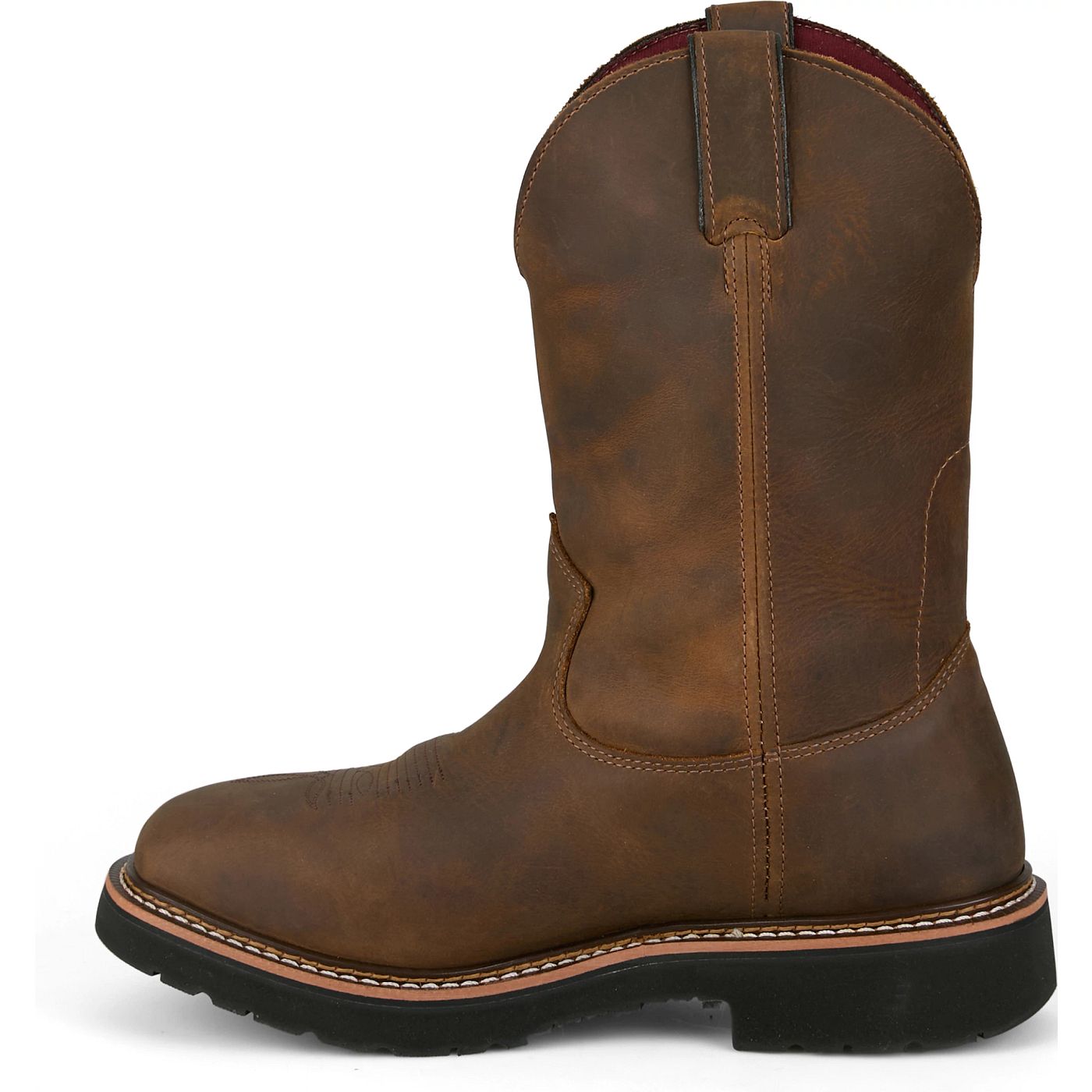 Justin Work Men's Billings 11" Waterproof Boot - Hickory Brown (HL4234) - View 8