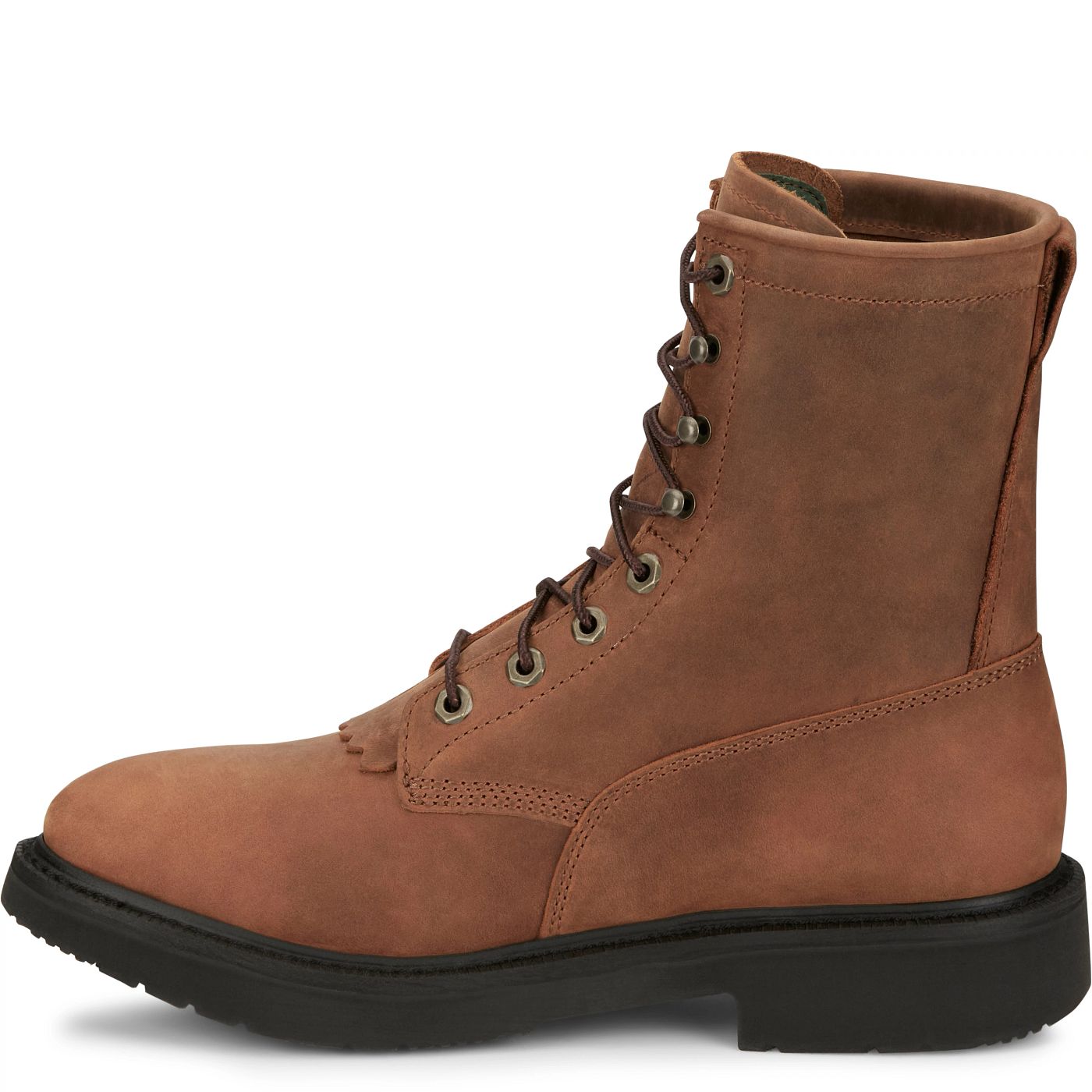 Justin Work Men's Livestock 8" Work Boot - Aged Bark (OW760) - View 8