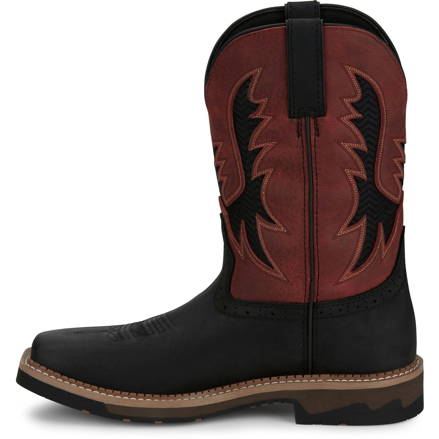 Justin Work Men's Bolt 11" Composite Toe Boot - Coal Black (SE4117) - View 8