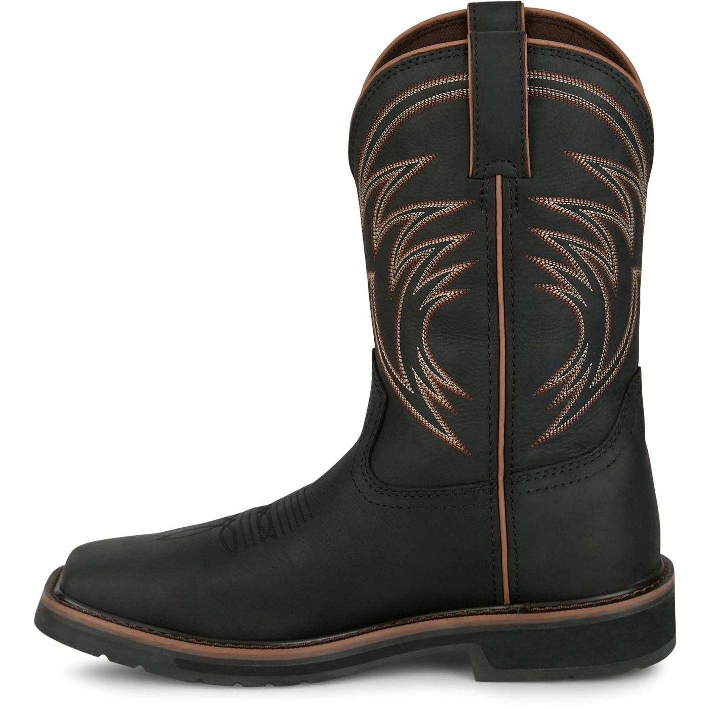 Justin Work Men's Widowmaker 11" Waterproof Steel Toe Boot - Black (SE4241) - View 8