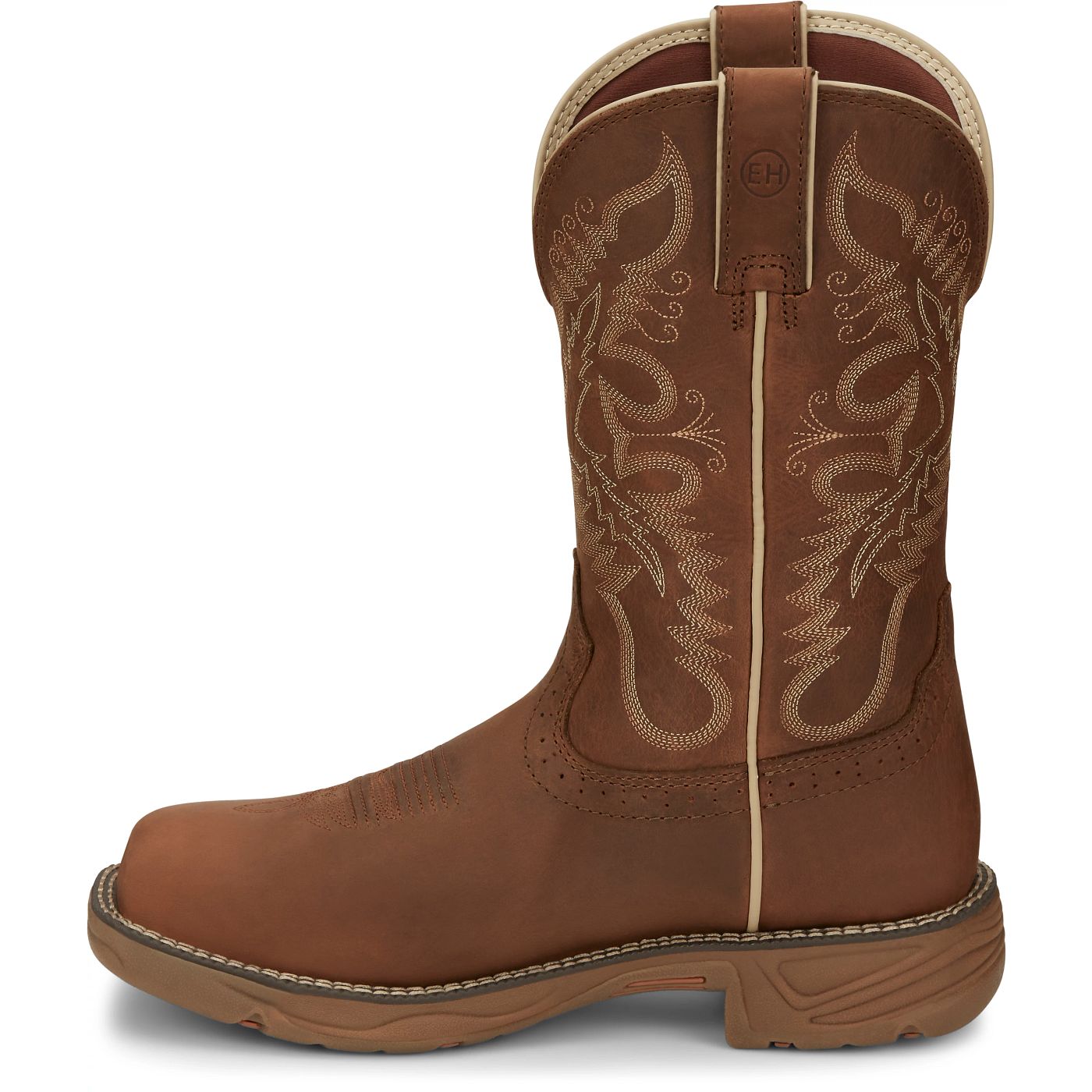 Justin Work Women's Rush 11" Nano Composite Toe Waterproof Boot - Rustic Tan (SE4352) - View 8