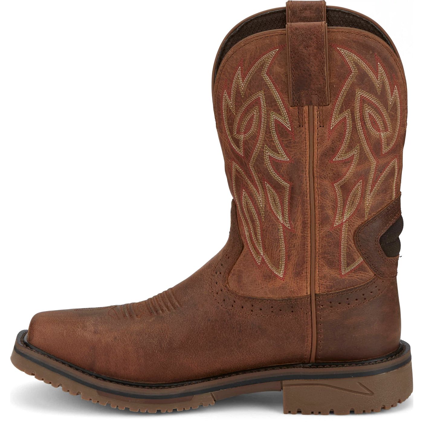 Justin Work Men's Wolfe 11" Waterproof Nano Comp Toe Boot - Bronze Brown (SE4752) - View 8