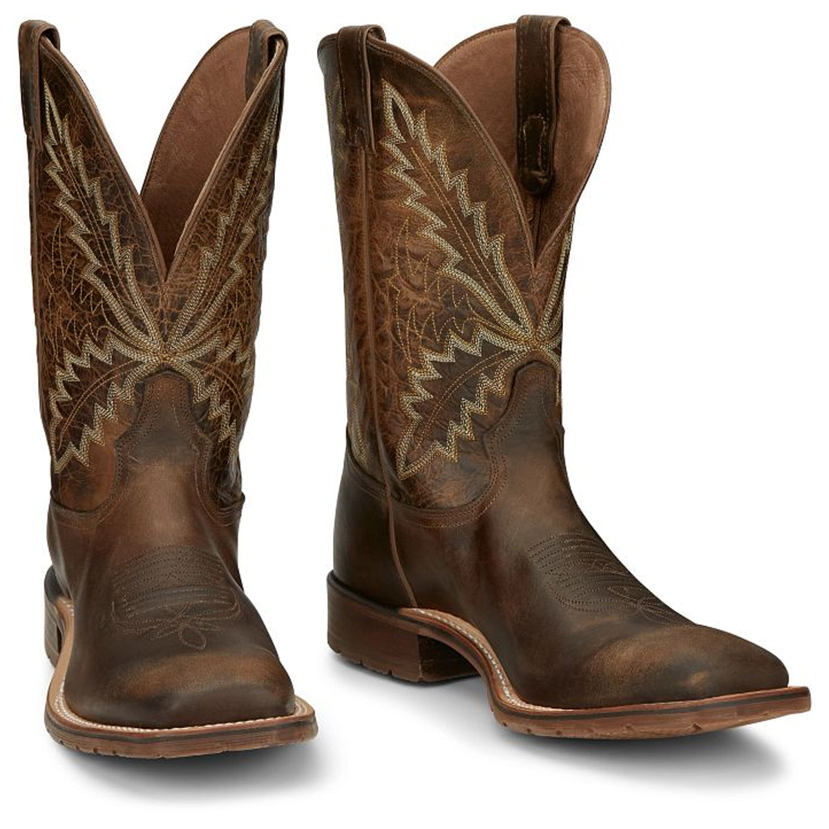 Tony Lamas Boots Men's Footwer Western Bowie 11" Western Color Taupe image 0