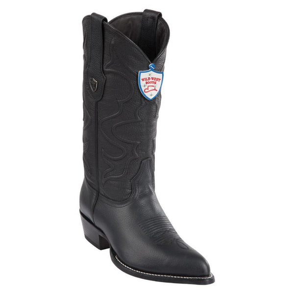 Wild West 2992705 Men's | Color Black | Men's Wild West Grisly Leather J Toe Boots Handmade