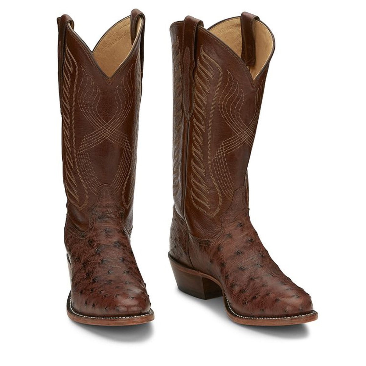 Tony Lamas Boots Men's Western McCandles 13" Full Quil Color Chocolate image 5