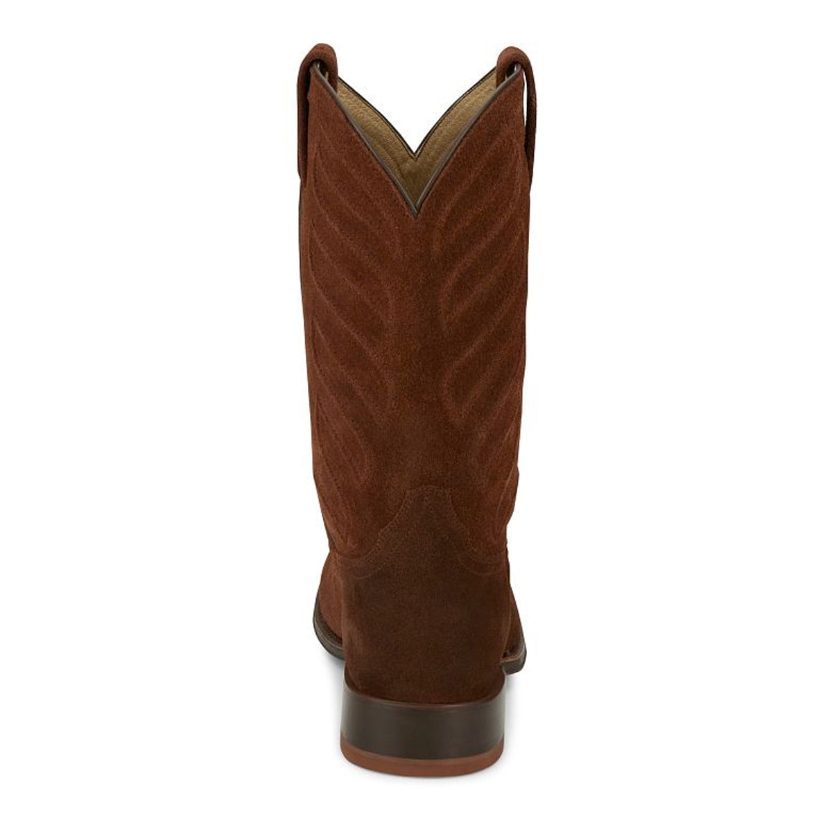 Tony Lamas Boots Men's Western Amado 12" Suede Color Cognac image 4