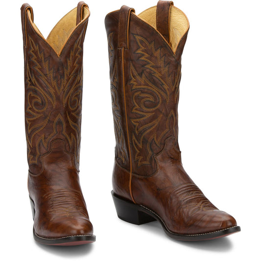 Justin Boots Men's Buck 13" Western Boot - Chesnut (1560) - Front View
