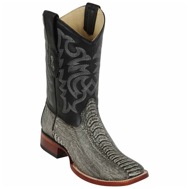 Men's Los Altos Ostrich Leg Skin Wide Square Toe Boot 8220581