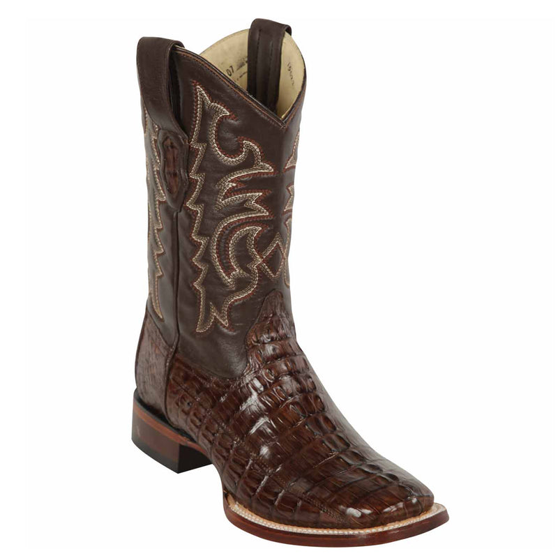 Men's Los Altos Boots Caiman Tail Wide Square Toe Boot 8220107