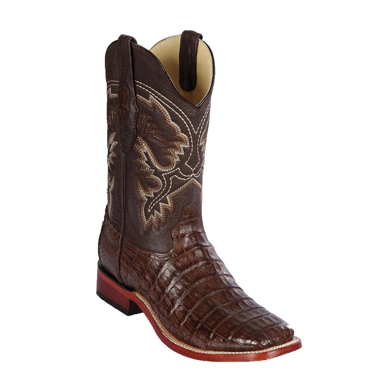 Men's Los Altos Boots Caiman Belly Skin Wide Square Toe Boot 822A8207