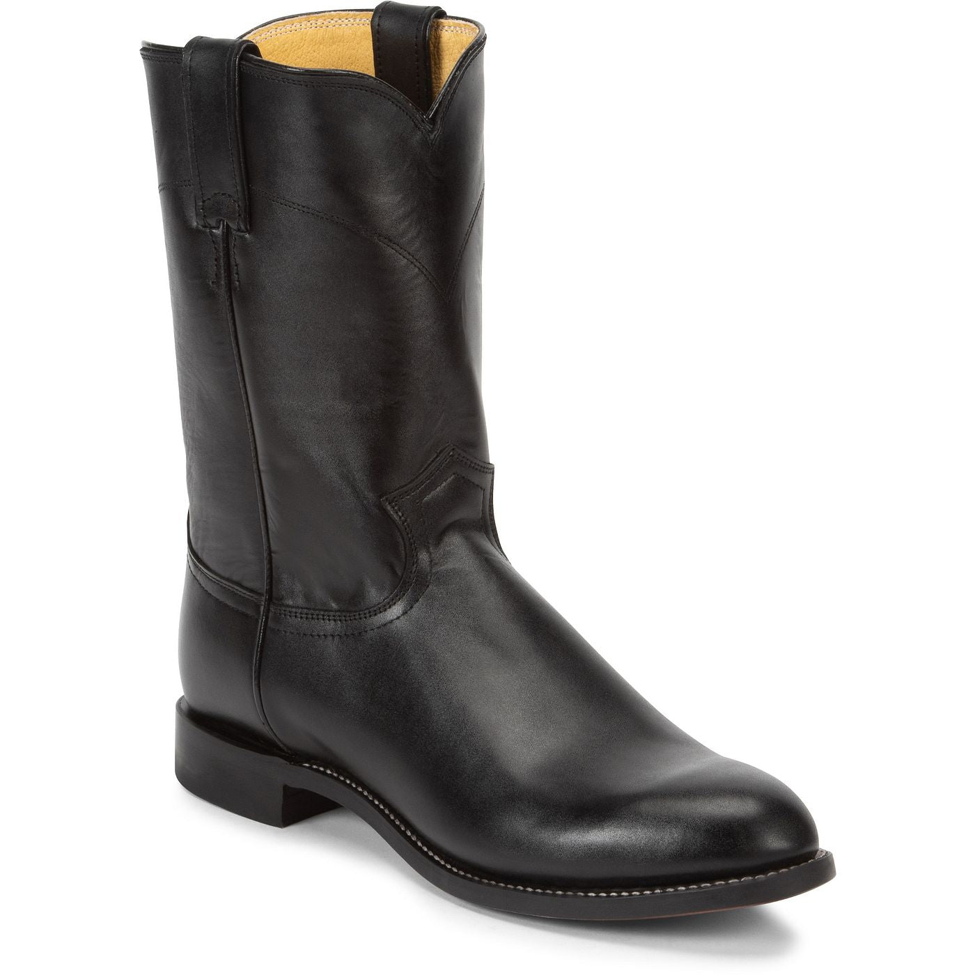 Justin Boots Men's Jackson 10" Roper Boot - Black (3133) - View 2