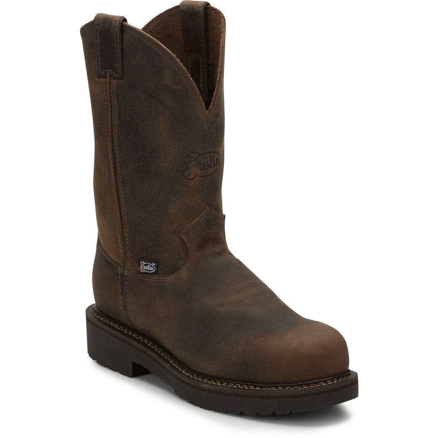 Justin Work Men's Balusters 11" Steel Toe Boot - Bay Gaucho (4445) - View 2
