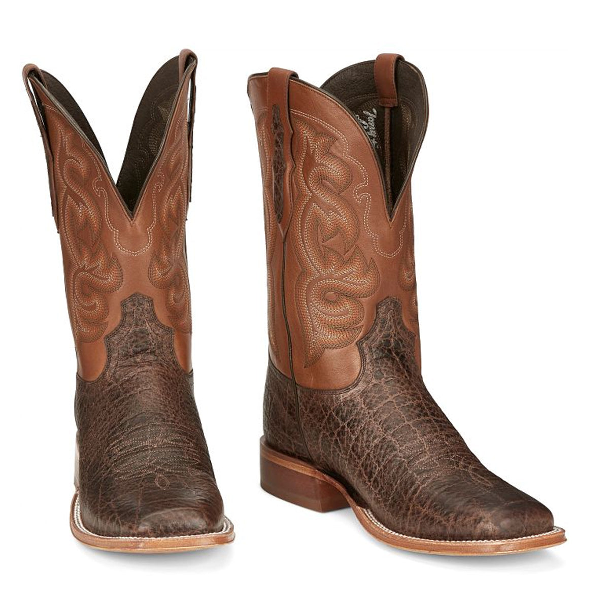 Tony Lamas Boots Men's Footwear Western Rowel 11" Wester Boot Color Clay Brown image 0