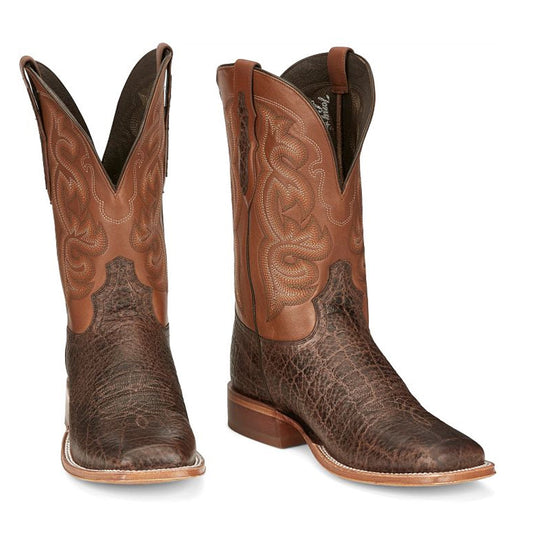 Tony Lamas Boots Men's Footwear Western Rowel 11" Wester Boot Color Clay Brown image 0
