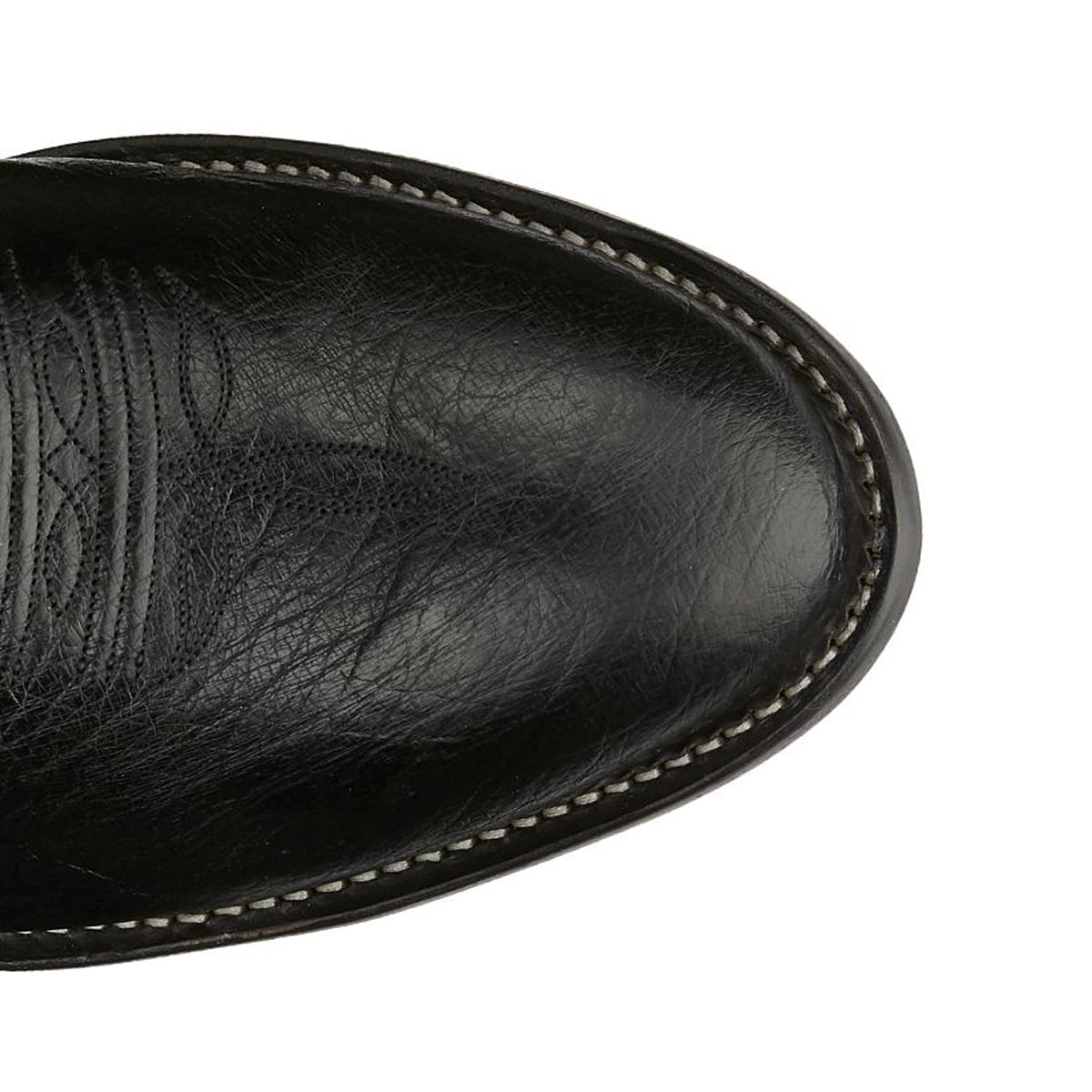 Tony Lamas Boots Men's Footwear Western Bonham 13" Smooth Ostrich Western Boot Color Black image 3