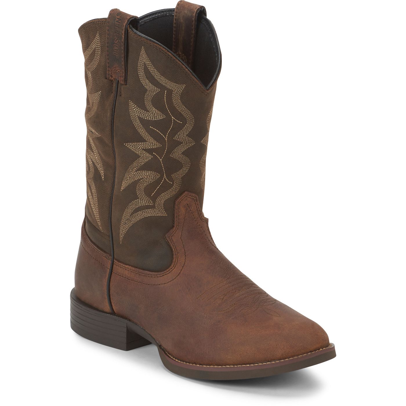 Justin Boots Men's Buster III 11" Western Boot - Distressed Brown (7221) - View 2