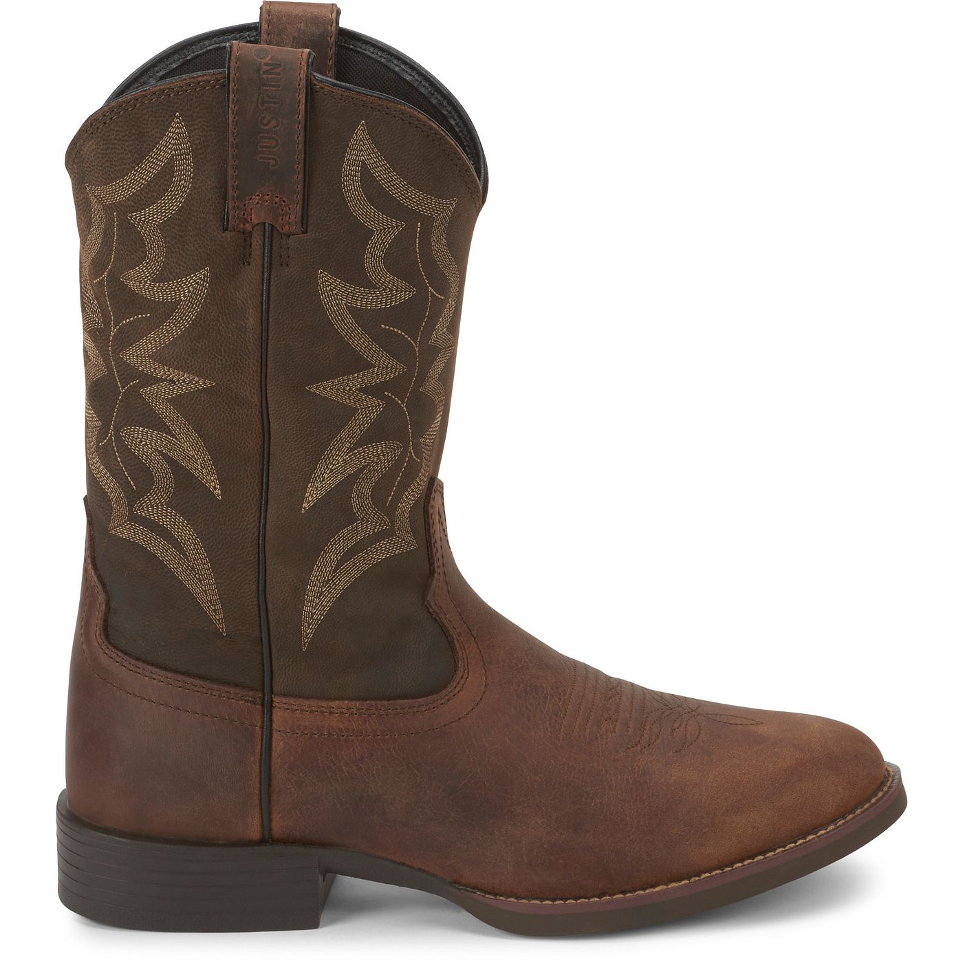 Justin Boots Men's Buster III 11" Western Boot - Distressed Brown (7221) - View 3