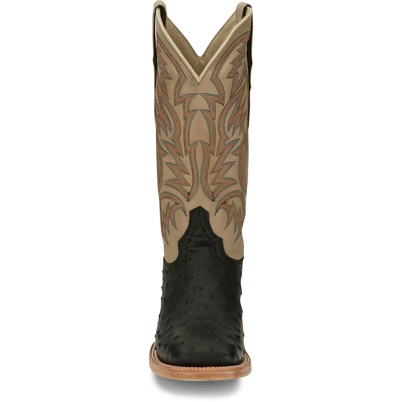 Justin Boots Men's Doc Bar 13" Full Quill Ostrich Boot - Black (AQ8042) - View 7
