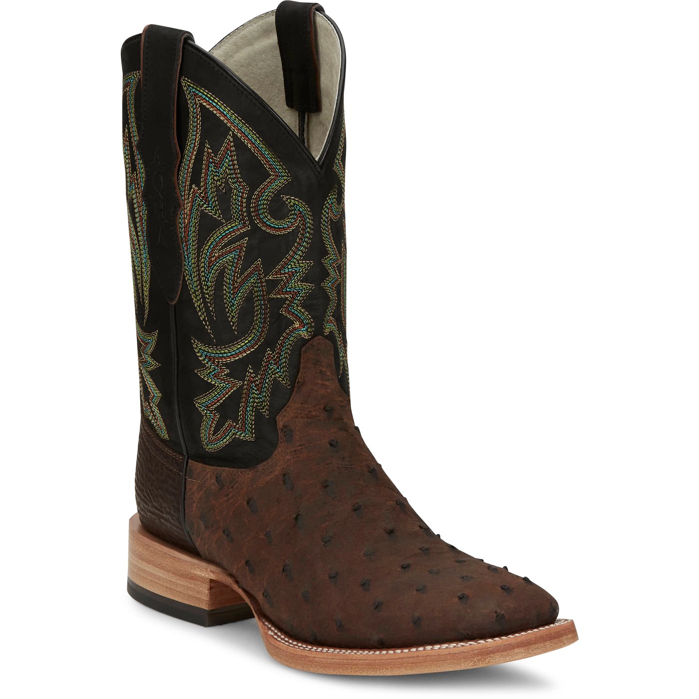 Justin Boots Men's King 11" Full Quill Ostrich Boot - Kango Tobac (AQ8044) - View 2