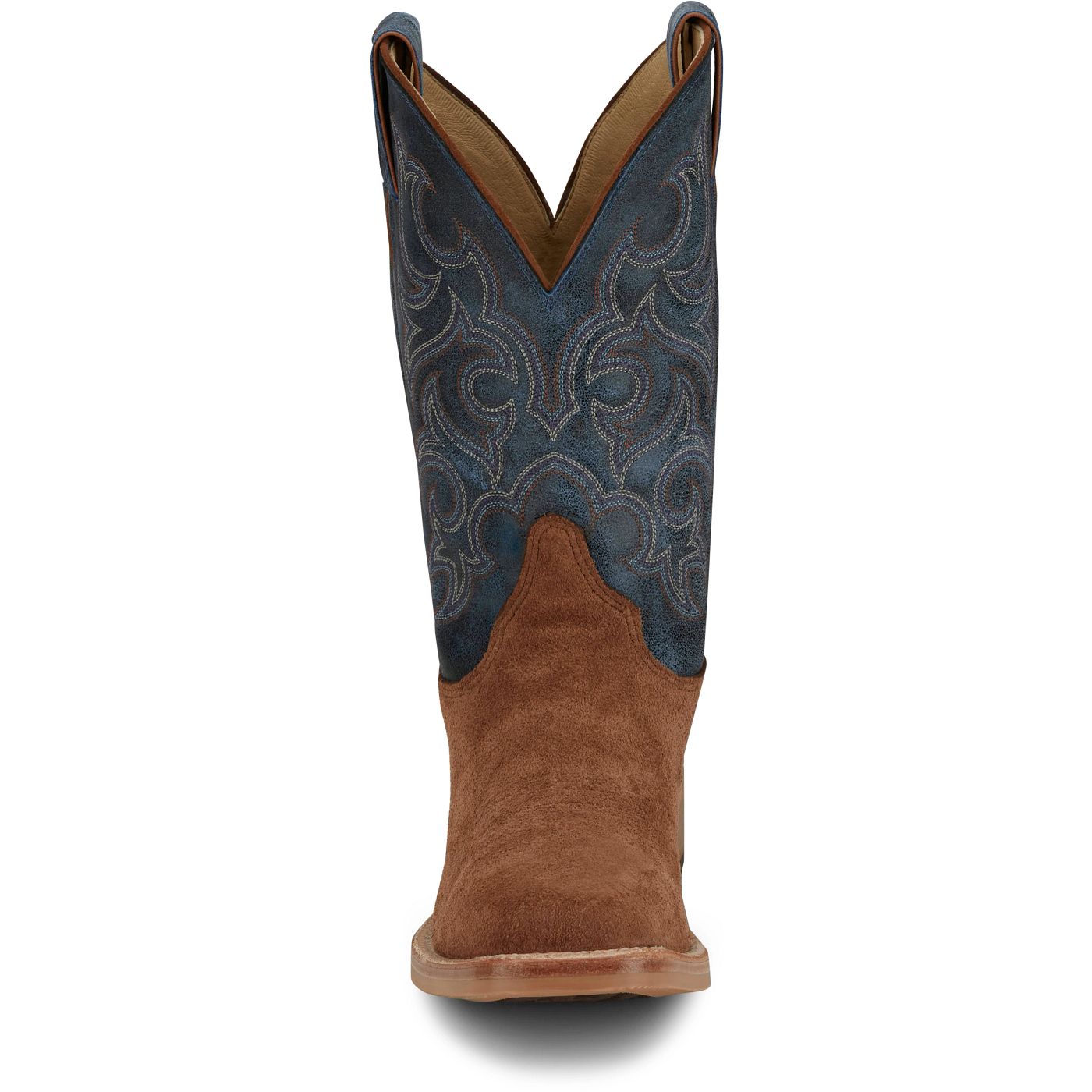 Justin Boots Men's Fergus 11" Western Boot - Royal Blue Cowhide (BR385) - View 7