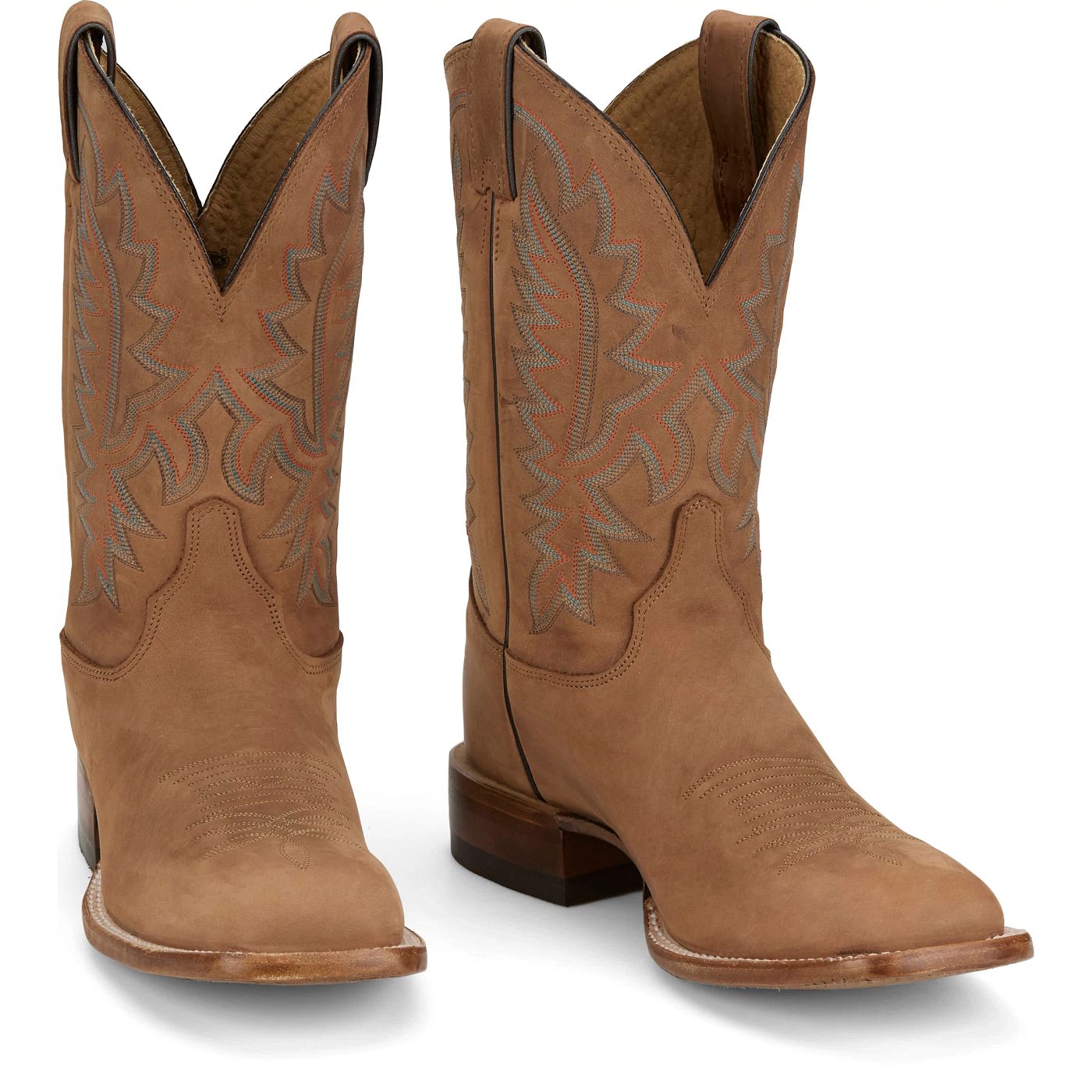 Justin Boots Men's Rancho 11" Western Boot - Butterscotch Cowhide (BR392) - Front View