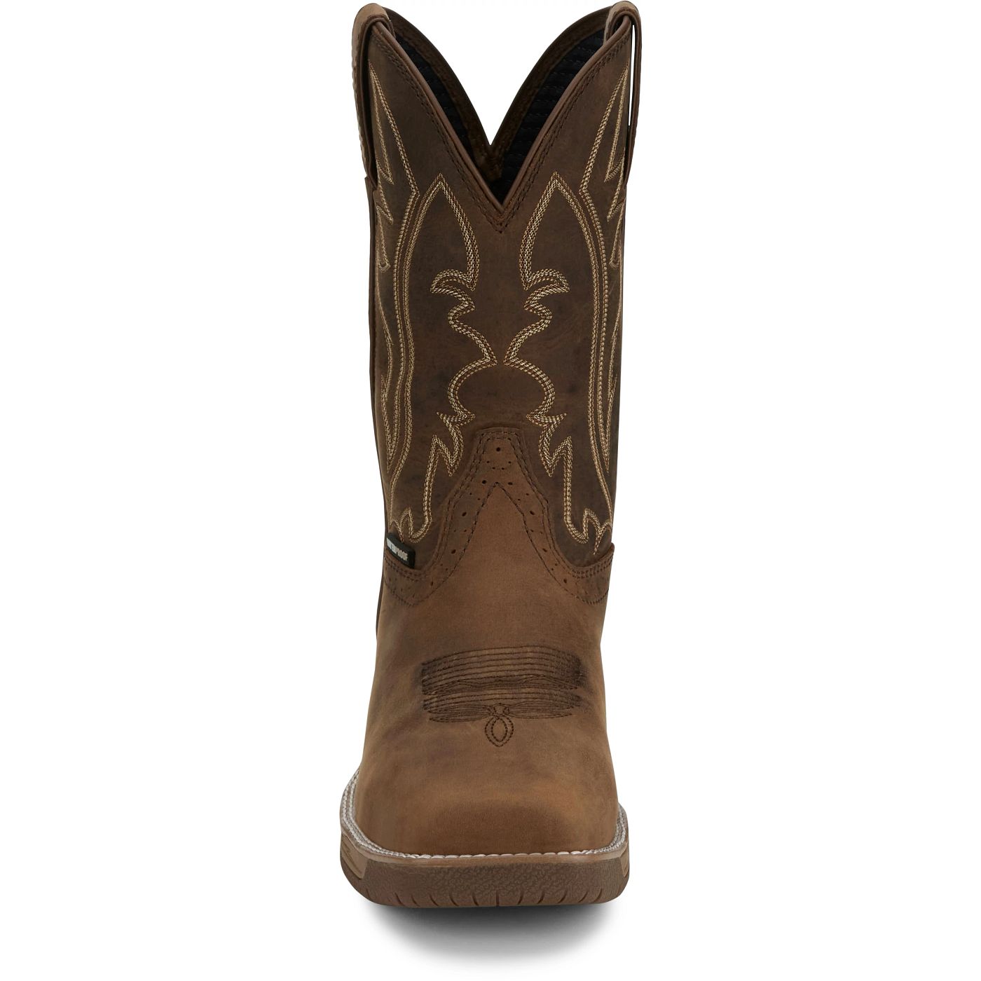 Justin Work Men's Nitread 11" Waterproof Nano Comp Toe Boot - Taupe (CR3207) - View 7