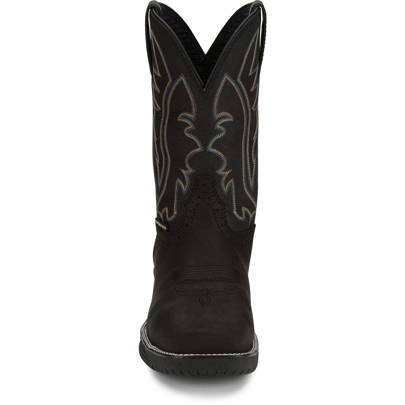 Justin Work Men's Nitread 11" Waterproof Nano Comp Toe Boot - Black (CR3208) - View 7