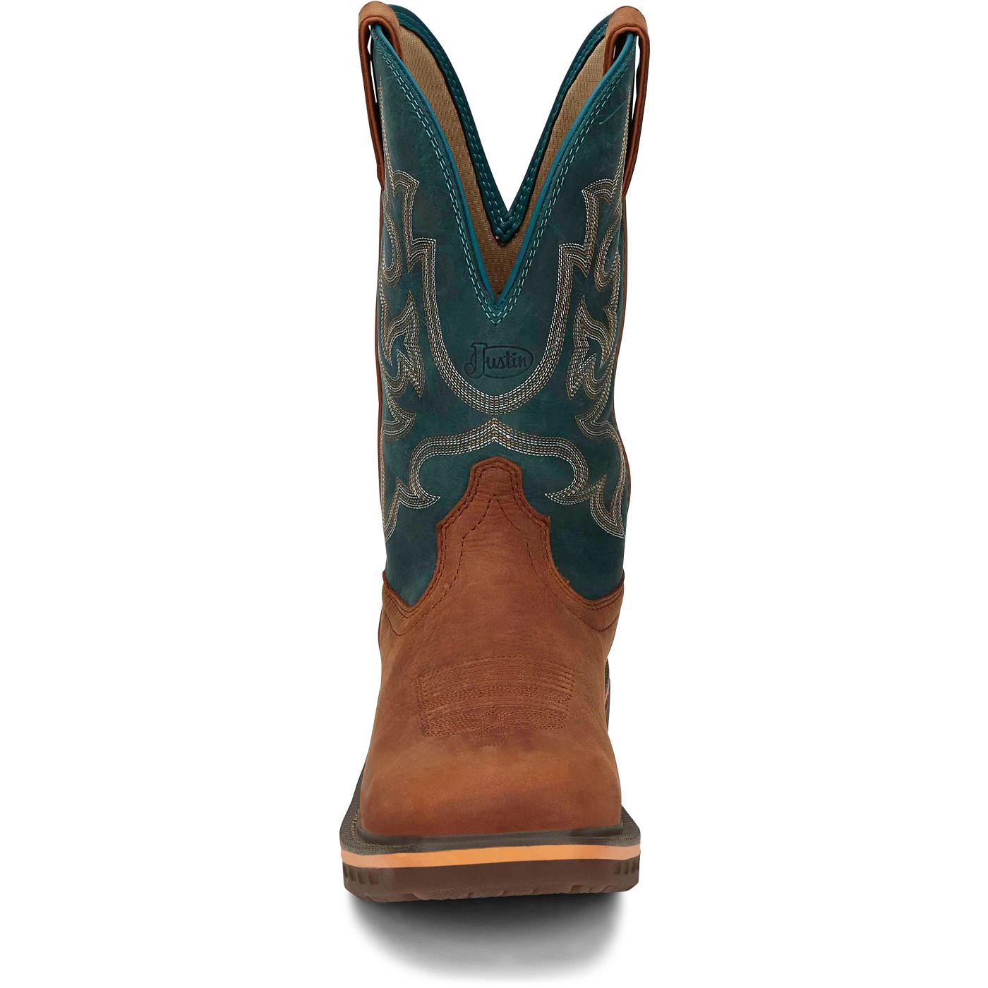 Justin Work Men's Resistor 11" Nano Comp Toe Boot - Russet (CR4010) - View 7