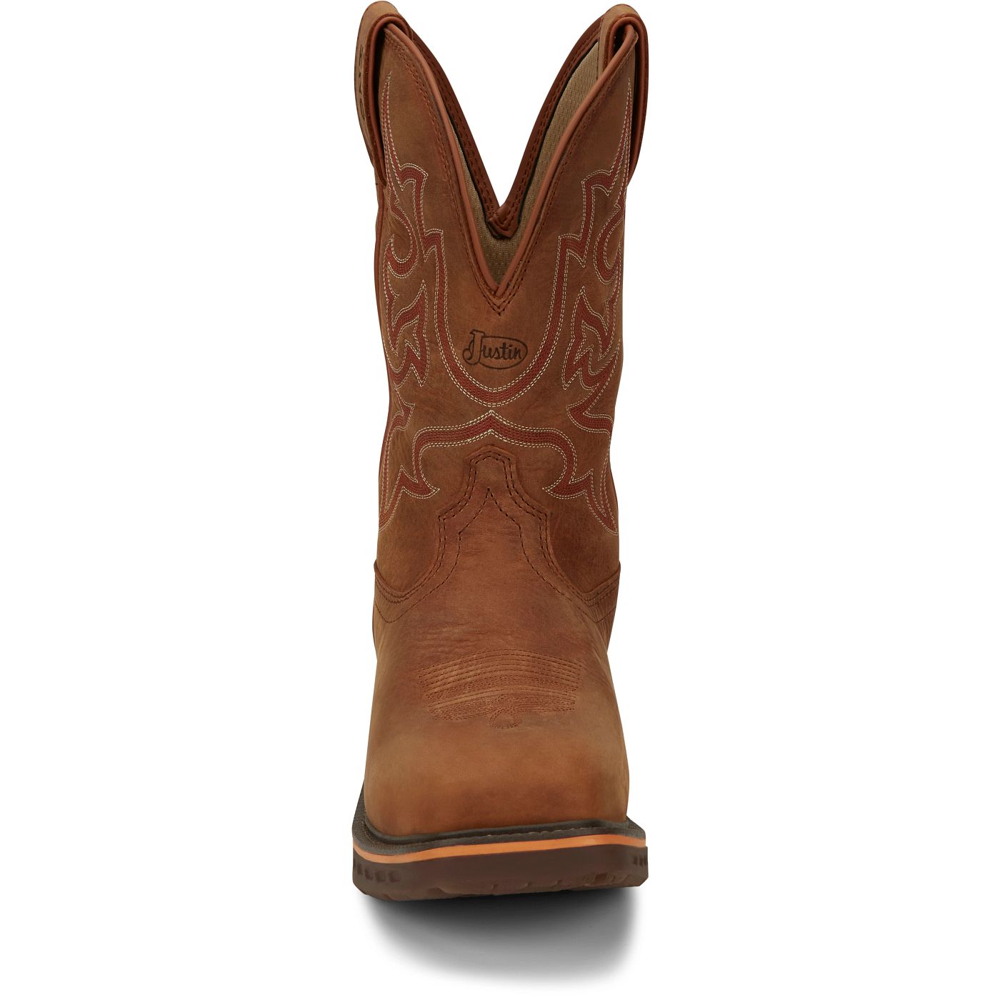 Justin Work Men's Resistor 11" Nano Comp Toe Boot - Russet Brown (CR4016) - View 7