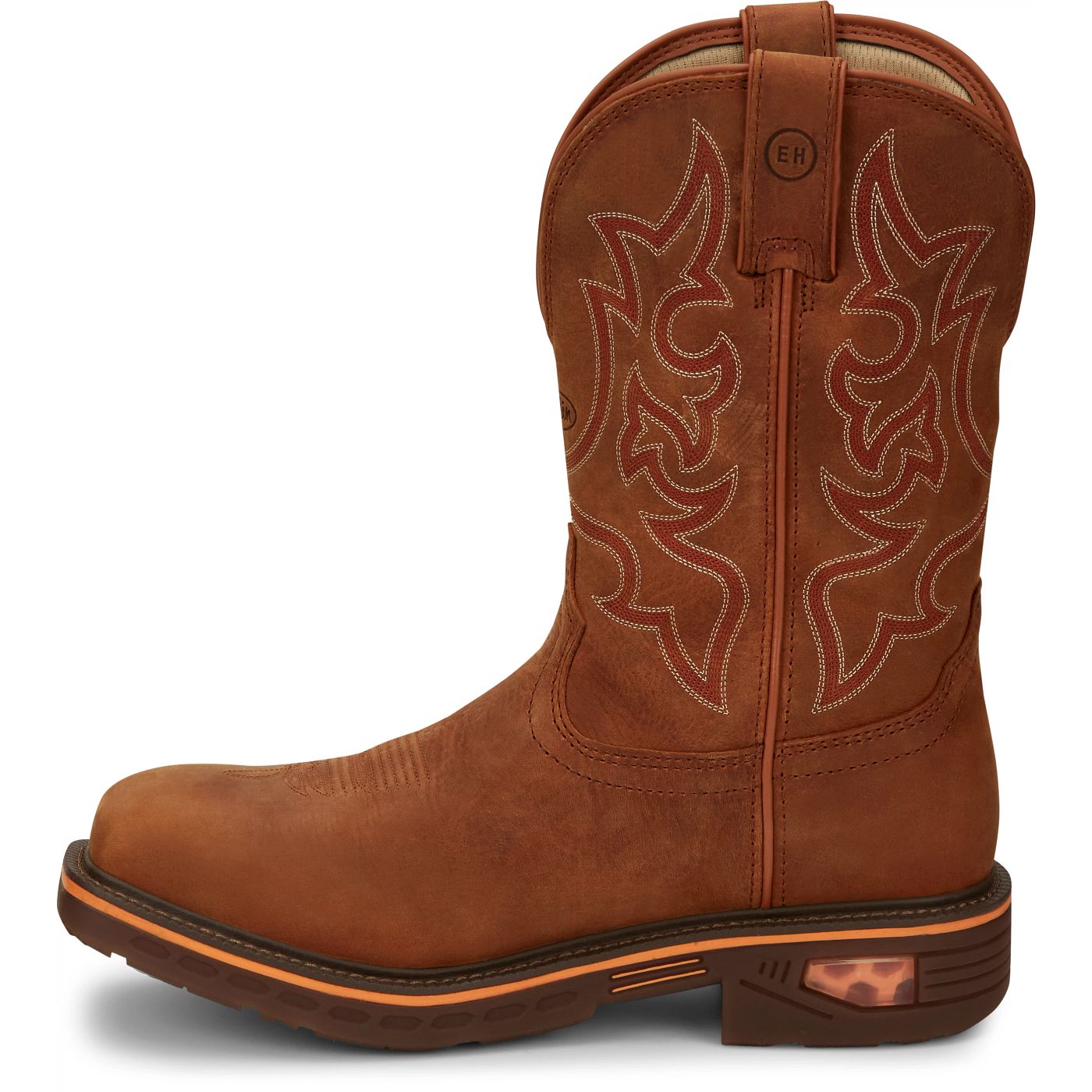 Justin Work Men's Resistor 11" Nano Comp Toe Boot - Russet Brown (CR4016) - View 8