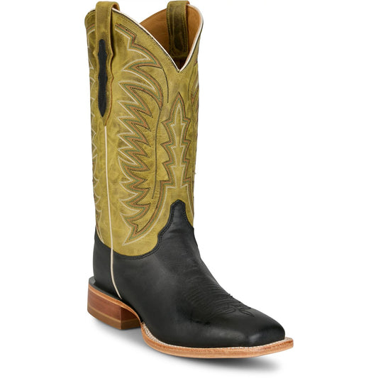 Justin Boots Burchett 13 Goat Ebony CX1310 Pair View