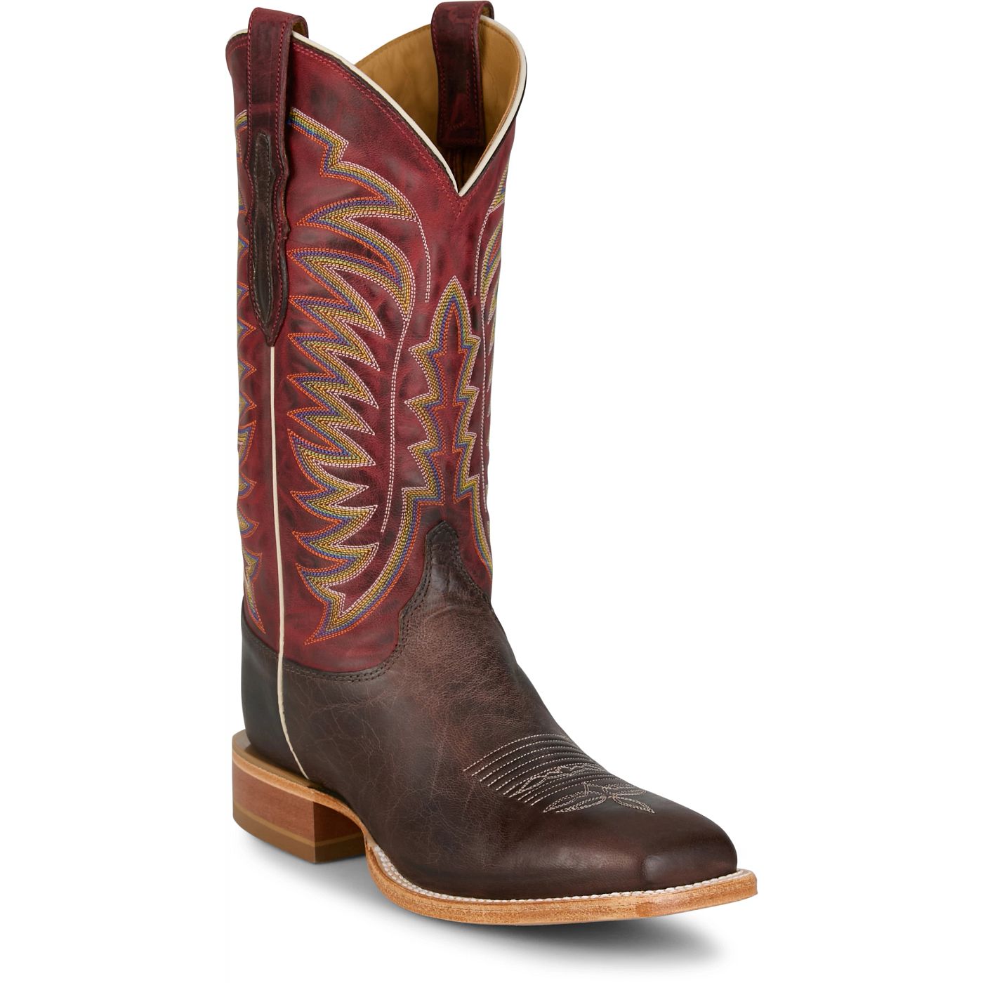Justin Boots Burchett 13 Goat Red CX1313 Pair View