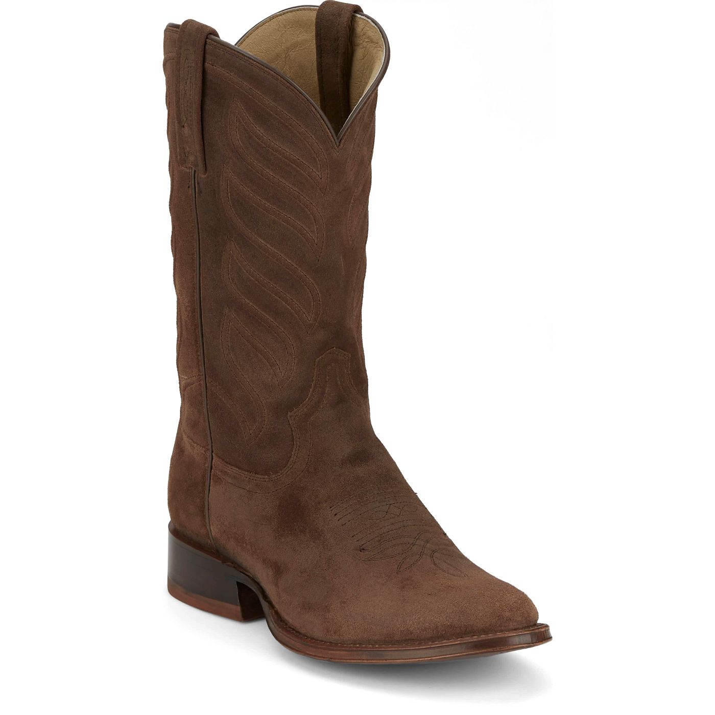 Tony Lama Men's 12" Amado Western Boot Desert Tan Suede (DR3039)