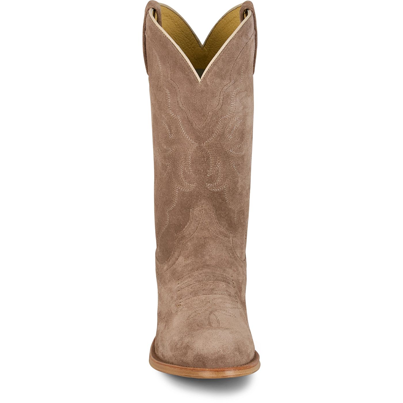 Tony Lama Men's 12" Plano Western Boot Taupe Suede (DR3051)