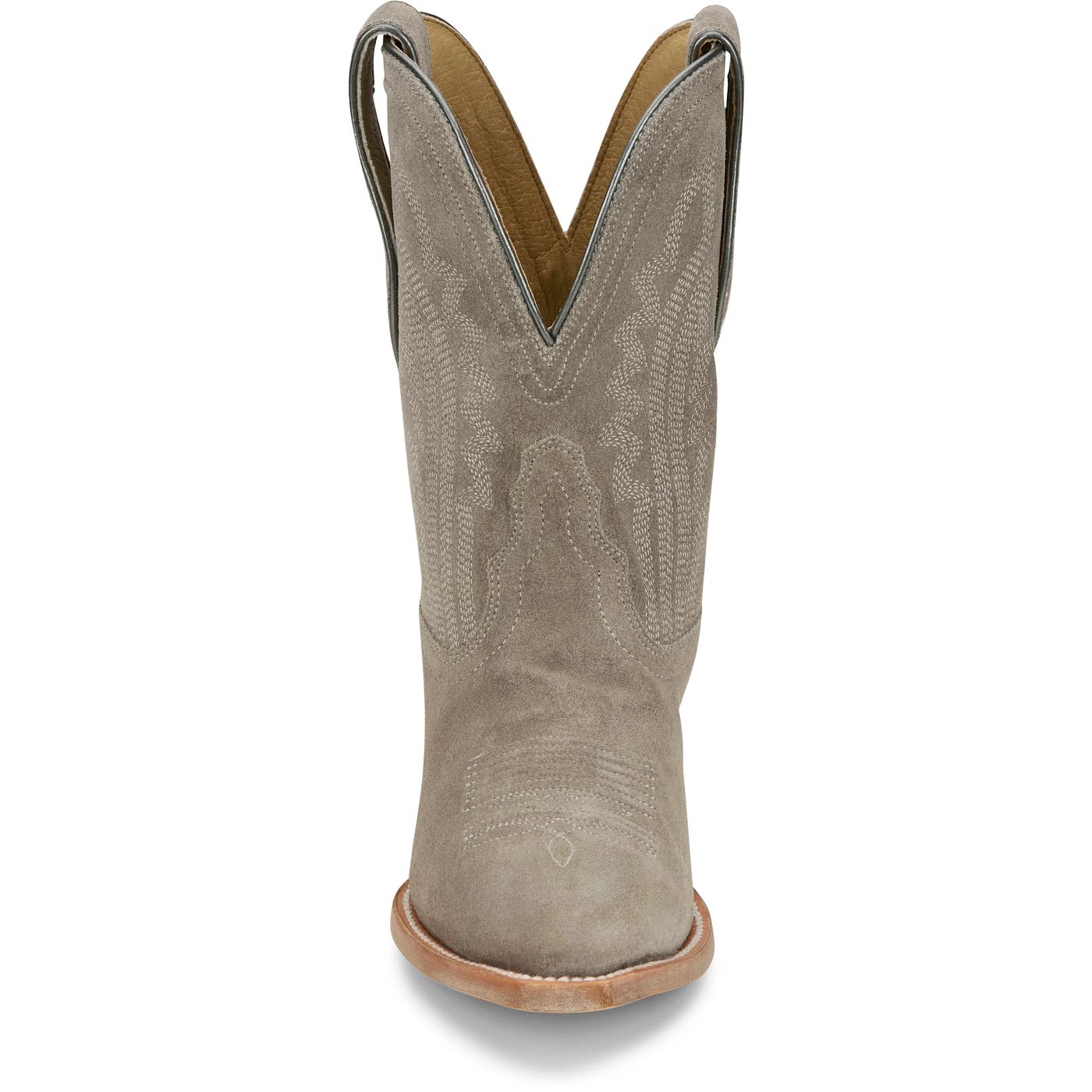 Tony Lama Women's 9" Lea Western Bootie Ash Suede (DR3260)