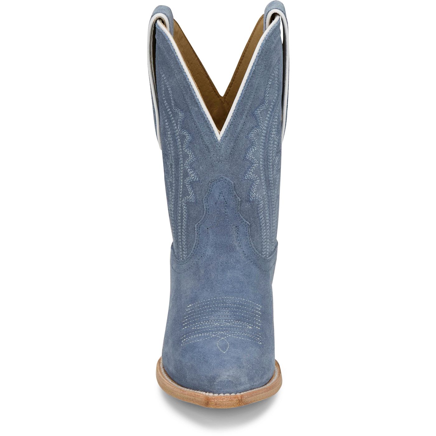 Tony Lama Women's 9" Lea Western Bootie Cornflower Suede (DR3261)