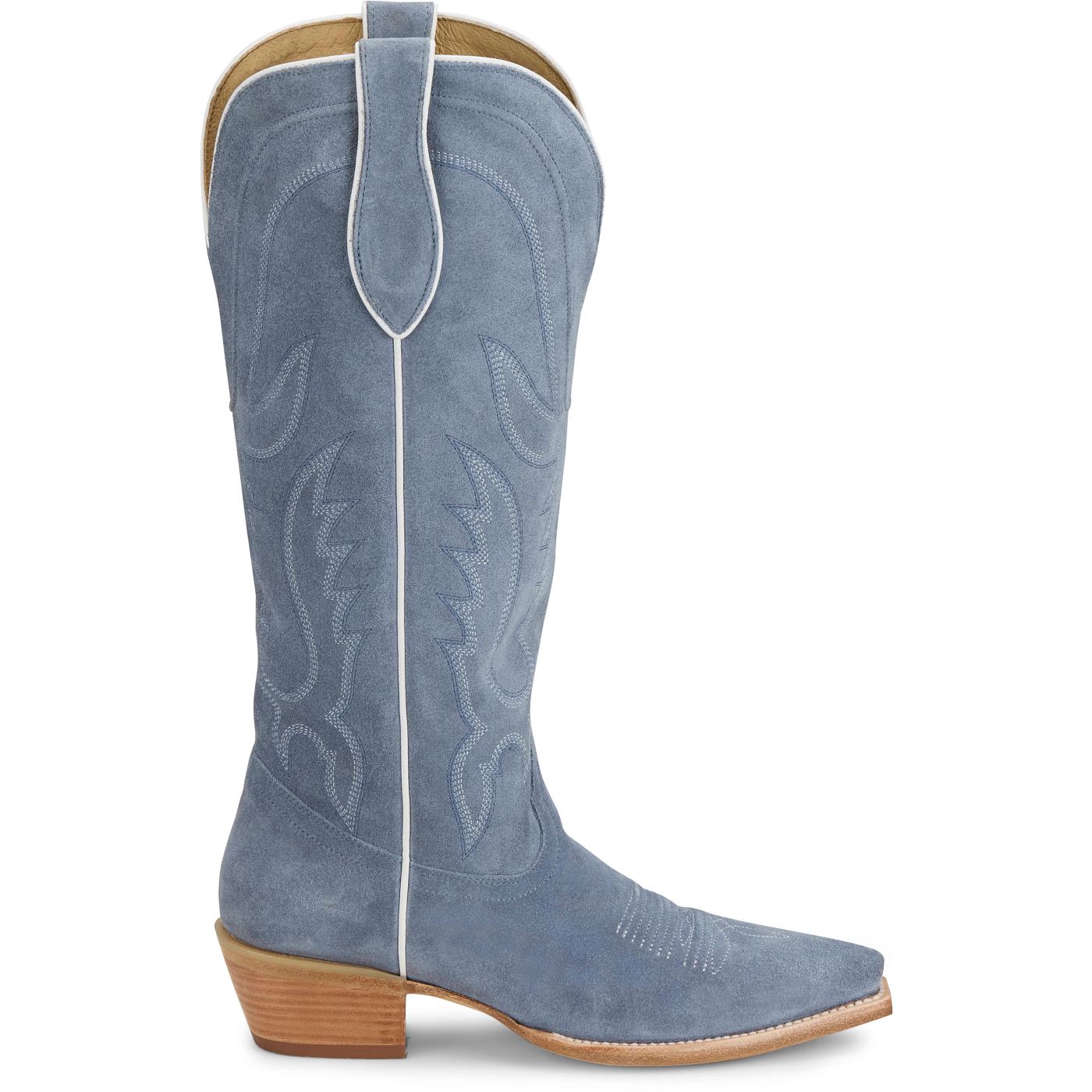 Tony Lama Women's 15" Liz Western Boot Cornflower Suede (DR4261)
