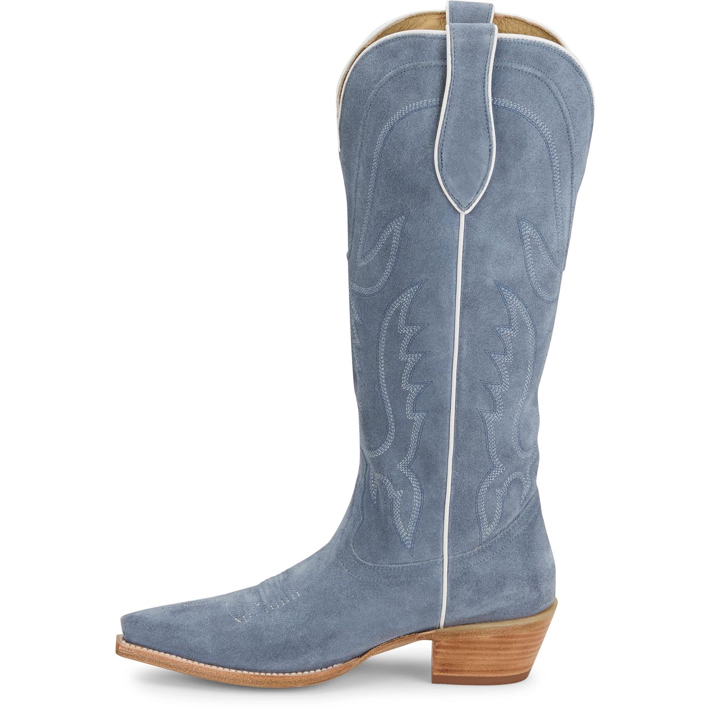 Tony Lama Women's 15" Liz Western Boot Cornflower Suede (DR4261)