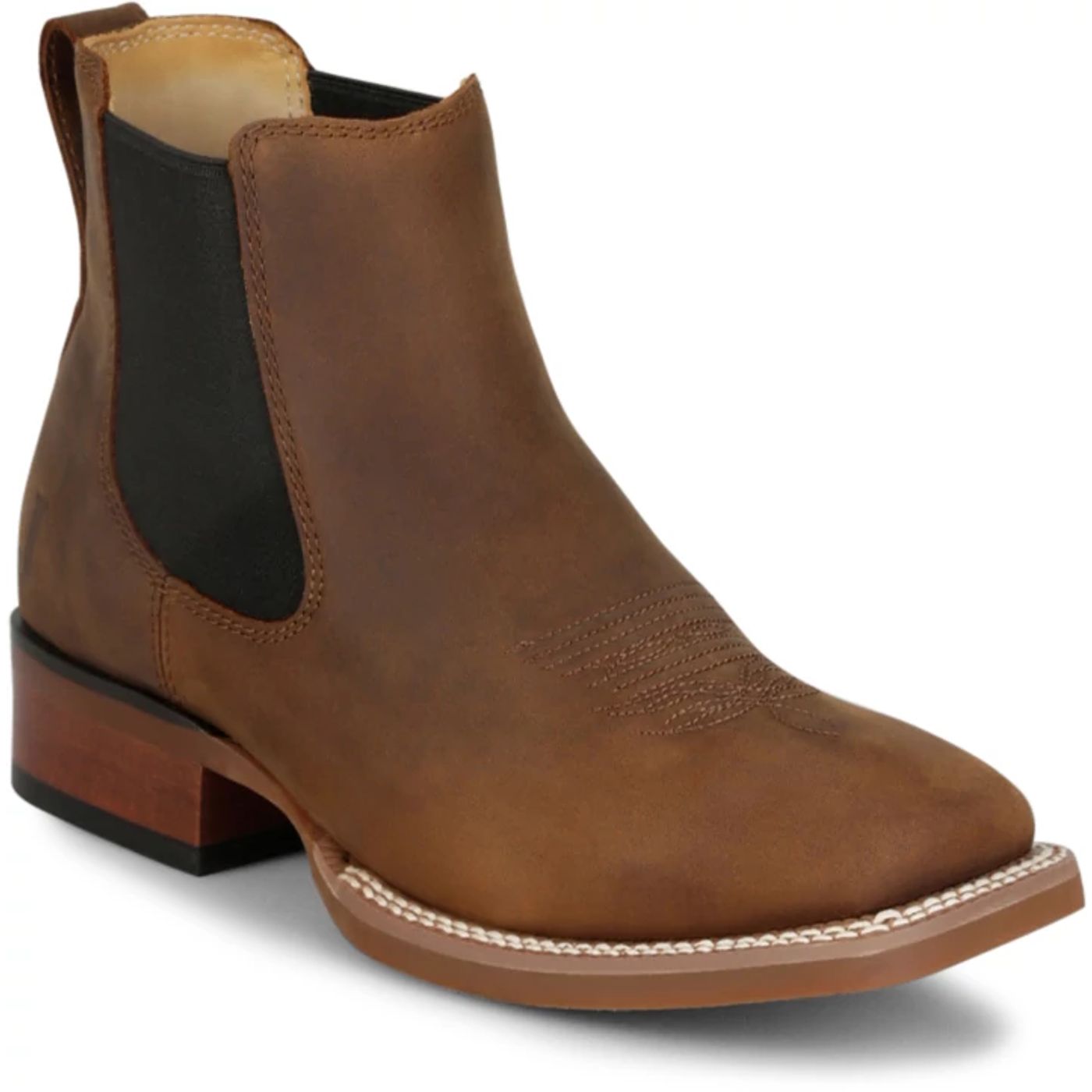Justin Boots Men's Crazy Buck 6" Western Boot - Brown Cowhide (FN4150) - View 2