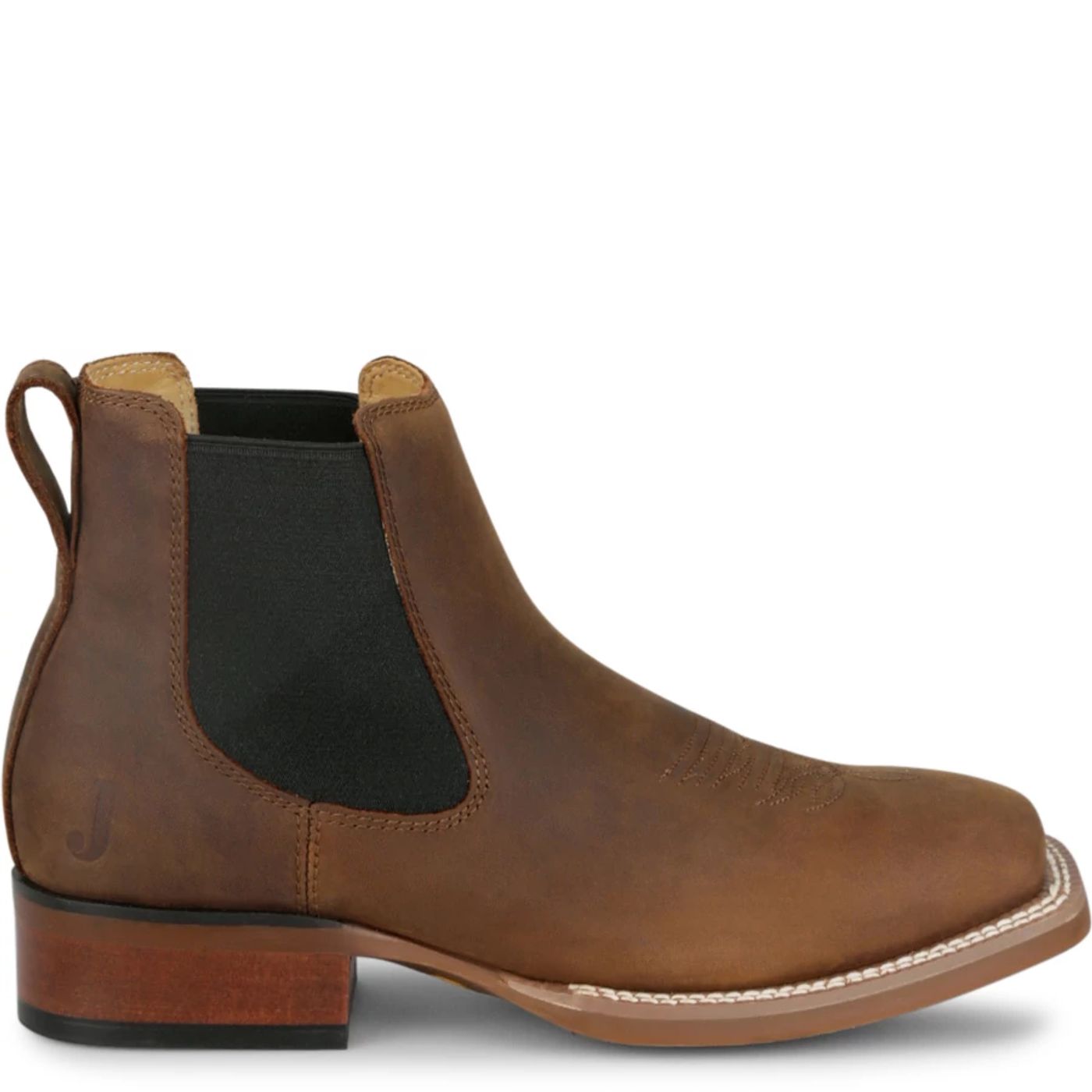 Justin Boots Men's Crazy Buck 6" Western Boot - Brown Cowhide (FN4150) - View 3