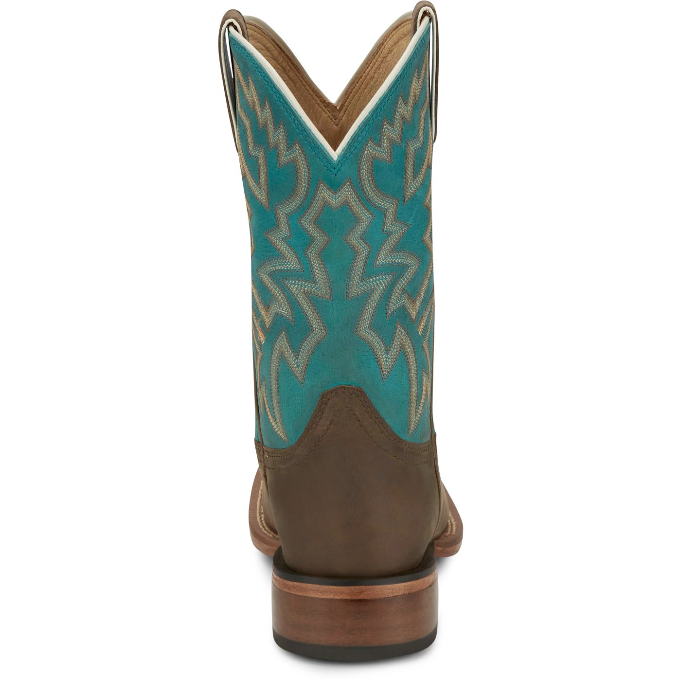 Justin Boots Men's Jackpot 11" Western Boot - Blue Cowhide (FN7010) - View 5
