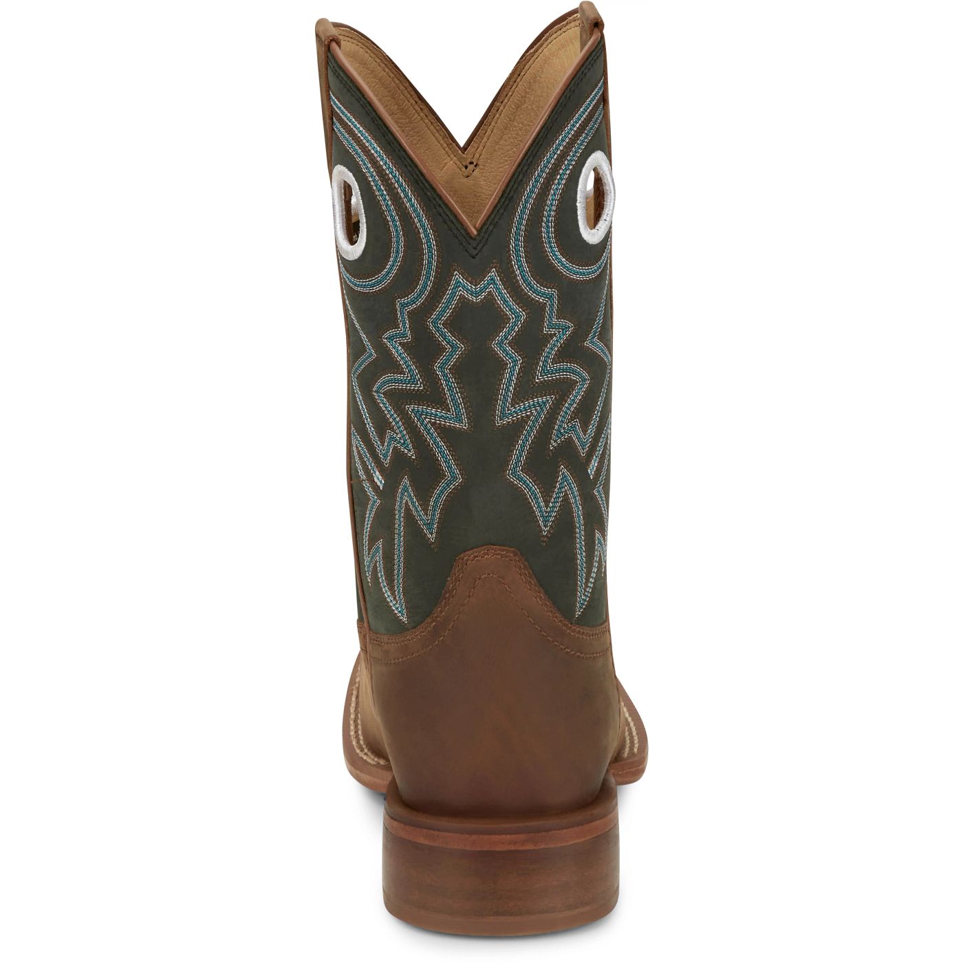 Justin Boots Men's Big News 11" Western Boot - Green Cowhide (FN7020) - View 5