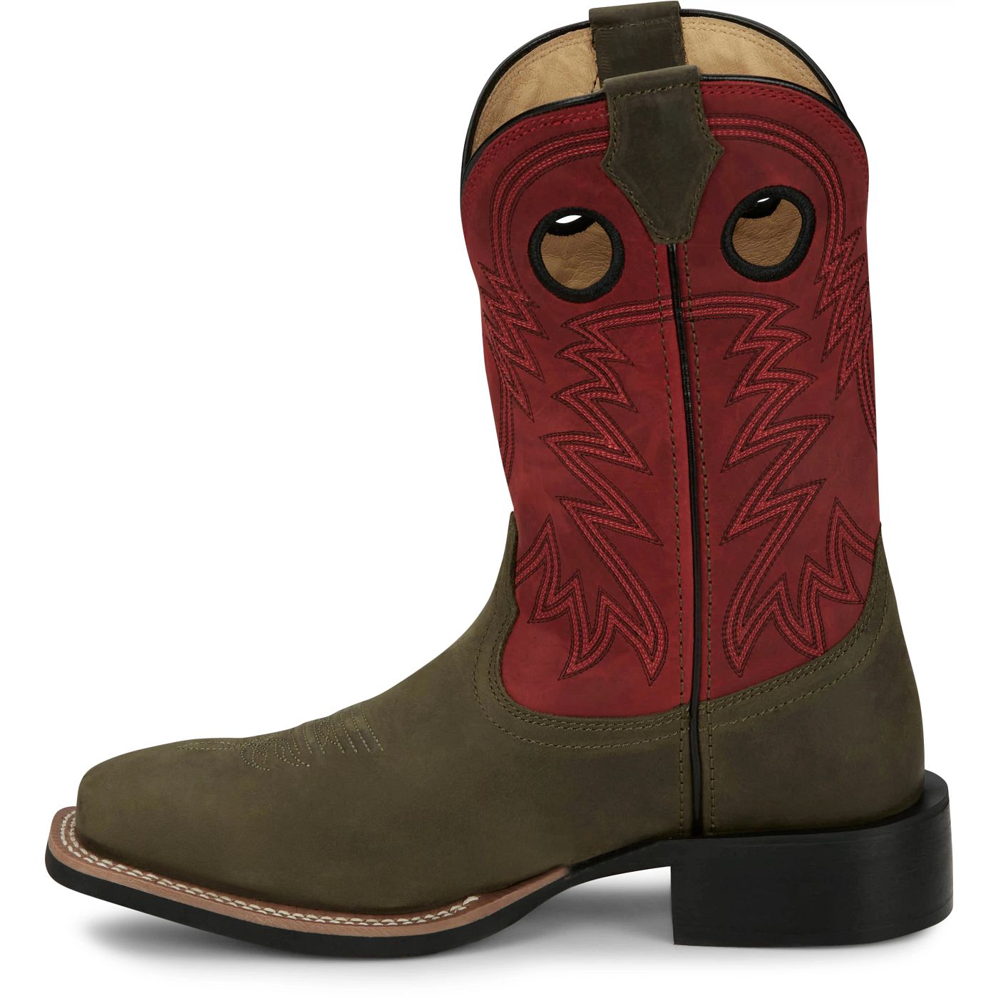 Justin Boots Men's Show Stopper 11" Western Boot - Red Cowhide (FN7120) - View 8