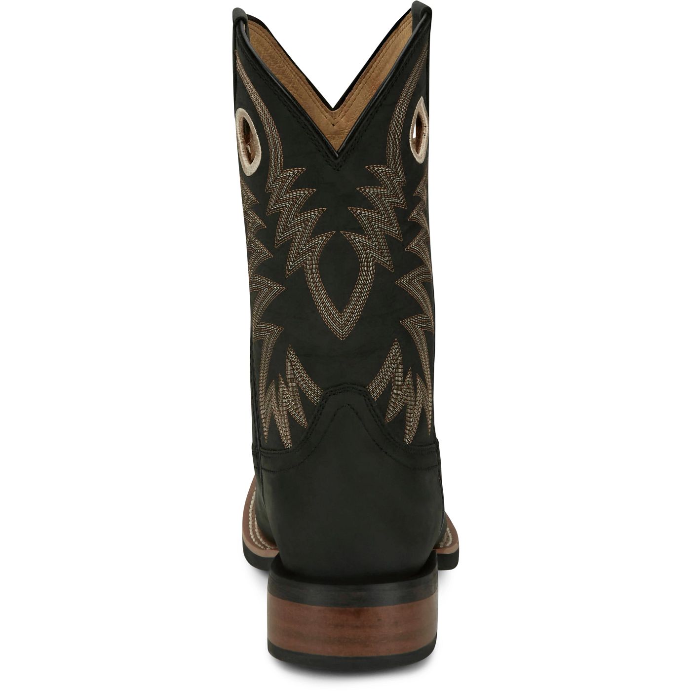 Justin Boots Men's Show Stopper 11" Western Boot - Black Cowhide (FN7122) - View 5