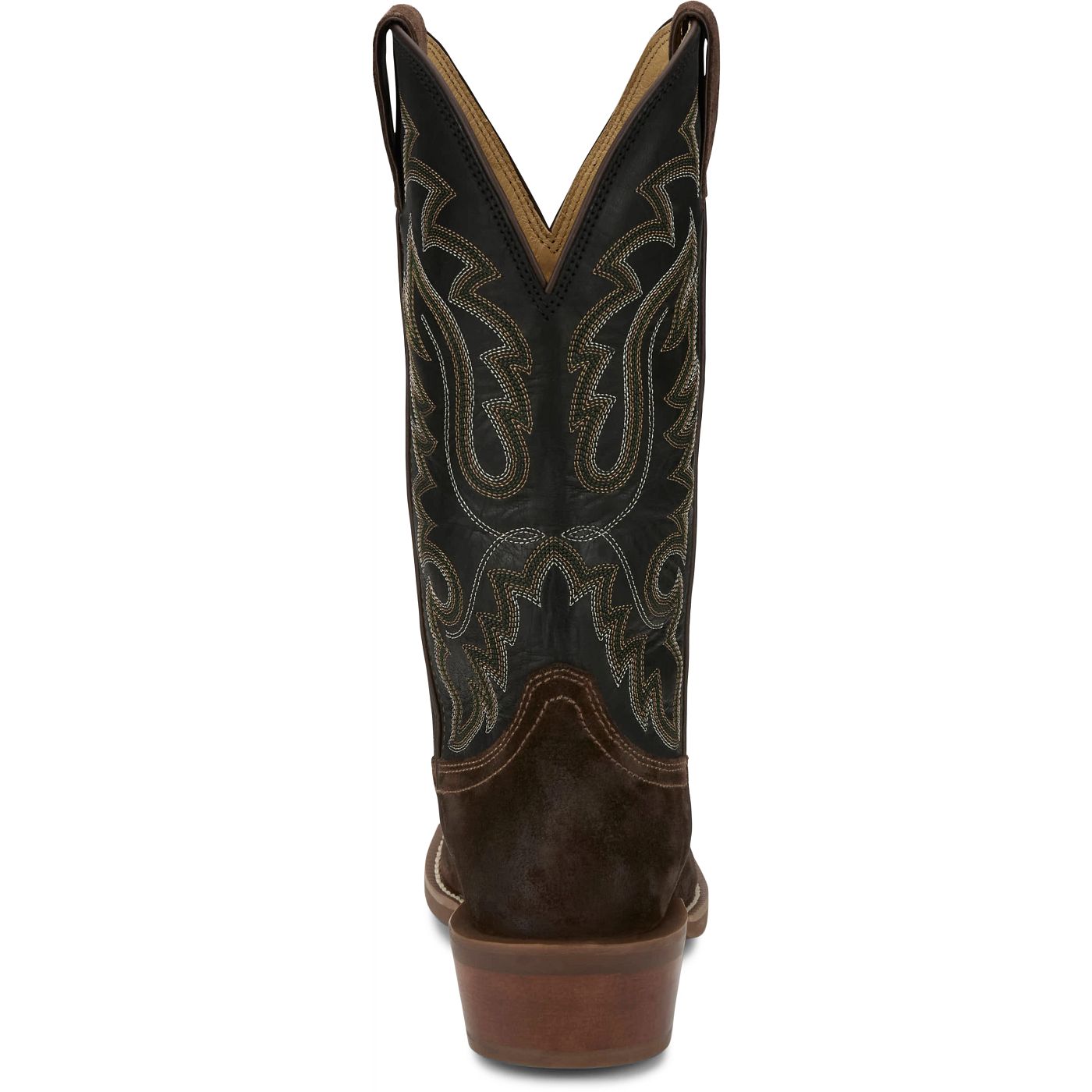 Justin Boots Men's Cowboy Town Suede 13" Western Boot - Midnight (FN7257) - View 5