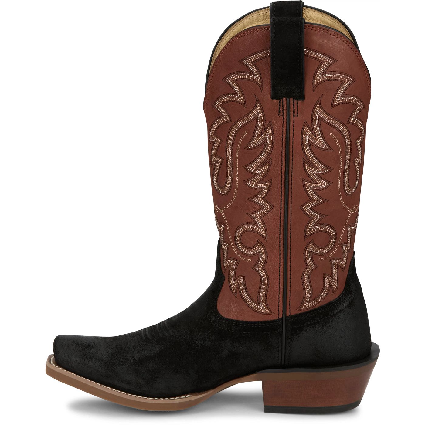 Justin Boots Men's Cowboy Town Suede 13" Western Boot - Rust (FN7258) - View 8