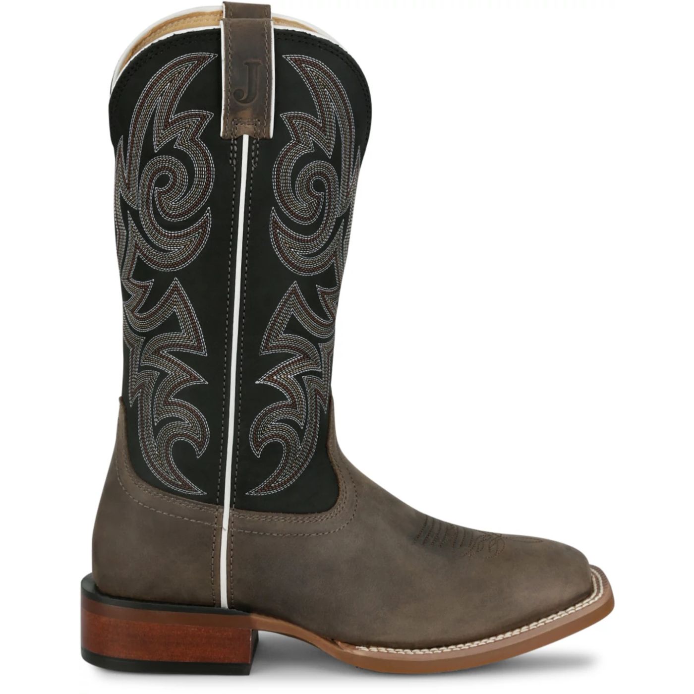 Justin Boots Men's May Day 13" Western Boot - Black Cowhide (FN7259) - View 3