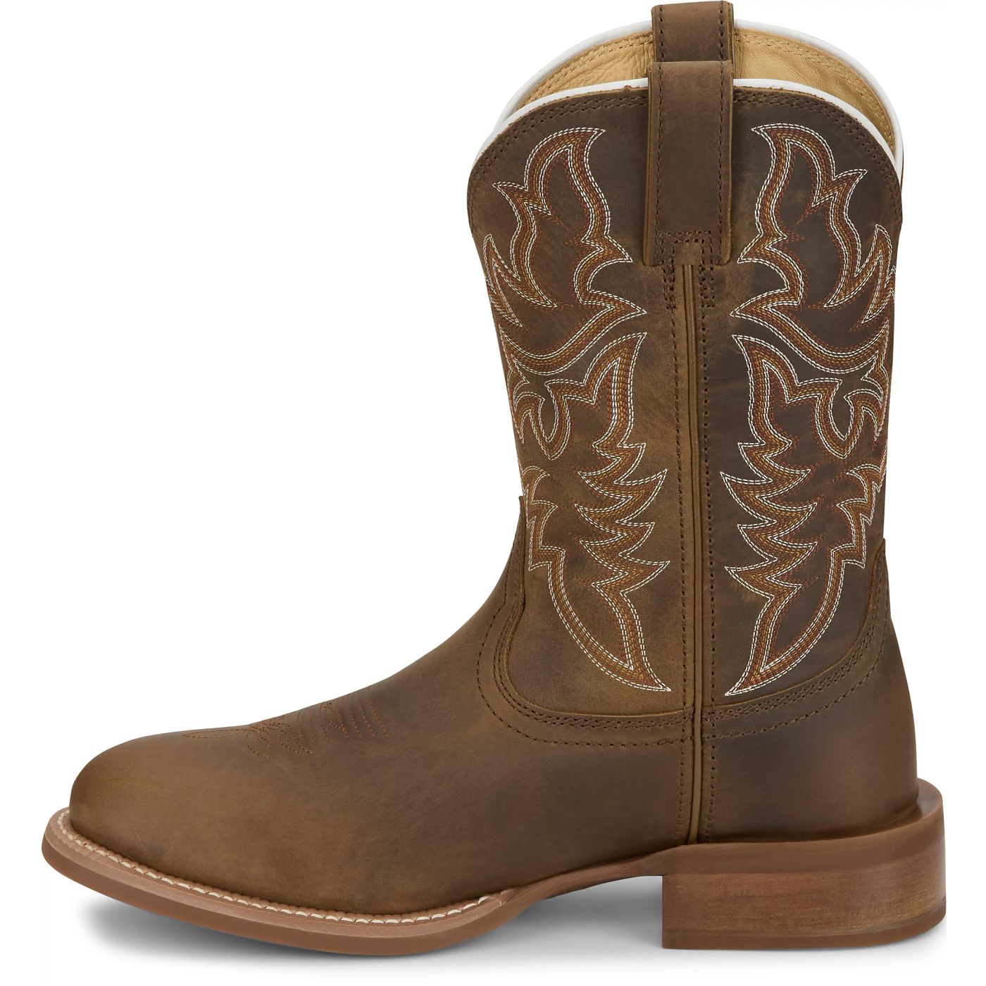 Justin Boots Men's Wild Bill 11" Western Boot - Khaki Cowhide (FN7351) - View 8